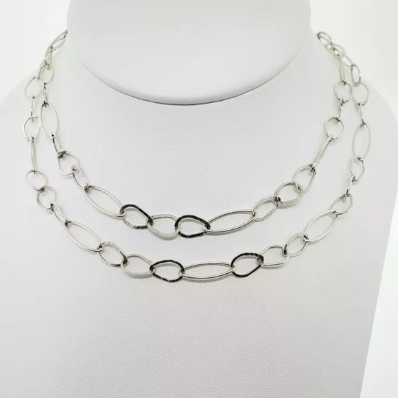 ❤️SOLD❤️ Silpada N2109 ‘IN THE LOOP’ Sterling Silver 31” long Necklace - Picture 5 of 16
